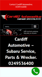 Mobile Screenshot of cardiffautomotive.com.au