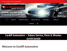 Tablet Screenshot of cardiffautomotive.com.au